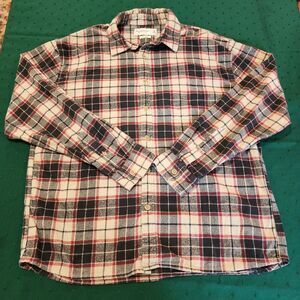 Abercrombie Fitch Men's Plaid Button-Front Long Sleeve Soft A&F Flannel Med
